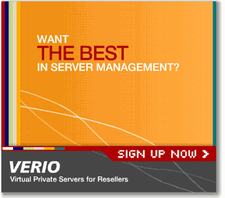 VERIO Virtual Private Servers banner
